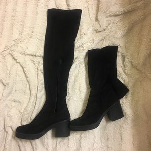 Nasty Gal thigh high boot